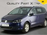 Usado VW Sharan SE 150 HP (110 kW) 2021 Azul Monovolume
