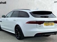 Used Jaguar XF R-Sport 250 HP (183 kW) 2019 Solid  fuji white Estate