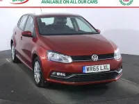 Used VW Polo SE 90 HP (66 kW) 2015 Red Hatchback
