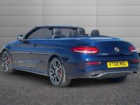 Used Mercedes C300 AMG Line Premium 245 HP (180 kW) 2019 Cavansite blue Cabriolet