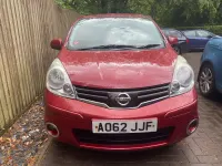 Used Nissan Note N-TEC 110 HP (80 kW) 2012 Red Hatchback
