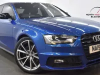Used Audi A4 Black Edition 177 HP (130 kW) 2015 Blue Sedan