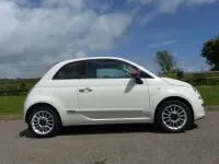 Used Fiat 500 Lounge 69 HP (50 kW) 2012 White Cabriolet