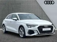 Used Audi A3 S-Line 150 HP (110 kW) 2023 White Sedan