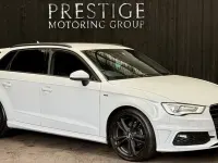 Used Audi A3 S-Line 184 HP (135 kW) 2015 White Hatchback