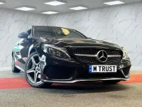 Used Mercedes C220 AMG line 170 HP (125 kW) 2017 Black Coupe