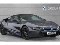 Used BMW i8 Comfort Edition 374 HP (275 kW) 2019 Sophisto grey / bmwi blue accent Cabriolet