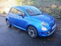 Used Fiat 500 S 69 HP (50 kW) 2016 Blue Hatchback