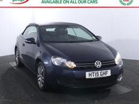 Used VW Golf Cabriolet SE 122 HP (89 kW) 2015 Blue Cabriolet