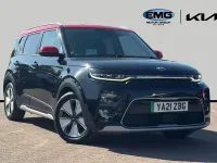 Used Kia Soul EV First Edition 147 kW (201 HP) 2021 Quartz black /red roof SUV