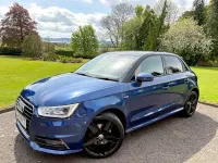 Used Audi A1 S-Line 116 HP (85 kW) 2015 Blue Hatchback