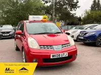 Used Nissan Note Tekna 110 HP (80 kW) 2008 Red Hatchback