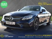 Used Mercedes C300 AMG Line Premium 245 HP (180 kW) 2018 Blue Cabriolet