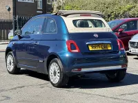 Used Fiat 500C Lounge 85 HP (62 kW) 2017 Blue Cabriolet