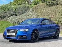 Used Audi A5 Black Edition 190 HP (139 kW) 2016 Blue Coupe