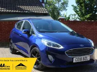 Used Ford Fiesta Zetec 100 HP (73 kW) 2018 Blue Hatchback