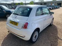 Used Fiat 500 Lounge 69 HP (50 kW) 2012 White Hatchback