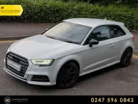 Used Audi A3 Black Edition 150 HP (110 kW) 2017 White Hatchback