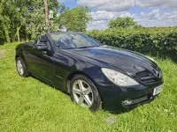 Begagnad Mercedes SLK200 184 HK (135 kW) 2009 Svart Cab