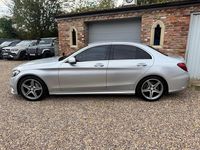 Used Mercedes C220 AMG line 170 HP (125 kW) 2014 Silver Sedan