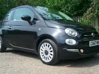 Used Fiat 500 Lounge 69 HP (50 kW) 2017 Black Hatchback