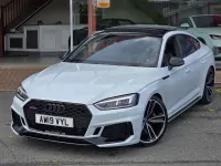 Used Audi RS5 Sportback Sport 450 HP (330 kW) 2019 White Hatchback