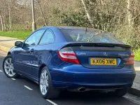 Used Mercedes C180 SE 143 HP (105 kW) 2006 Blue Coupe