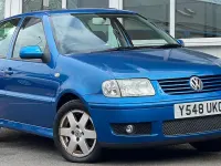 Used VW Polo SE 75 HP (55 kW) 2001 Blue Hatchback