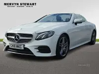 Used Mercedes E220 AMG Line Premium 194 HP (142 kW) 2018 White Cabriolet