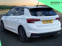 Used Skoda Fabia Colour Edition 85 HP (62 kW) 2024 Moon white metallic black magic pearl effect Hatchback