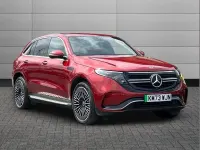 Used Mercedes EQC400 AMG Line Premium 300 kW (408 HP) 2023 Hyacinth red SUV