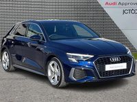 Used Audi A3 S-Line 147 HP (108 kW) 2023 Blue Sedan