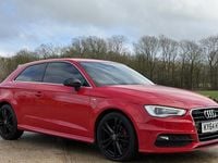 Used Audi A3 S-Line 125 HP (91 kW) 2014 Red Hatchback