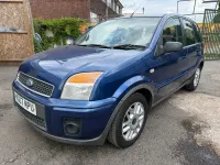 Begagnad Ford Fusion Zetec 101 HK (74 kW) 2007 Blå Halvkombi