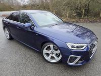 Used Audi A4 S-Line 163 HP (119 kW) 2021 Blue Sedan