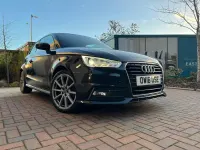 Used Audi A1 S-Line 116 HP (85 kW) 2016 Black Hatchback