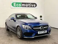 Usado Mercedes C220 AMG line 170 HP (125 kW) 2017 Azul Coupé