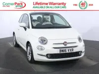 Used Fiat 500 Lounge 69 HP (50 kW) 2016 White Hatchback