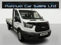 Used Ford Transit 130 HP (95 kW) 2018 White Cabriolet