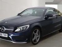 Used Mercedes C250 AMG line 204 HP (150 kW) 2016 Blue Coupe