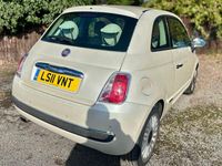 Used Fiat 500 Lounge 2011 White Hatchback
