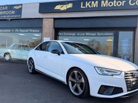 Used Audi A4 Black Edition 150 HP (110 kW) 2019 White Sedan