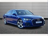 Used Audi A8L S-Line 286 HP (210 kW) 2022 Blue Sedan
