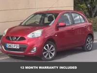 Used Nissan Micra Tekna 80 HP (58 kW) 2013 Red Hatchback