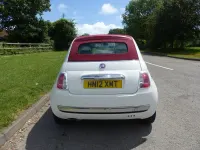 Used Fiat 500 Lounge 69 HP (50 kW) 2012 White Cabriolet