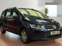 Used VW Sharan SE 140 HP (102 kW) 2015 Blue MPV