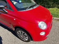 Used Fiat 500 Pop 69 HP (50 kW) 2009 Red Cabriolet