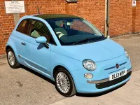 Used Fiat 500 Lounge 69 HP (50 kW) 2013 Blue Hatchback