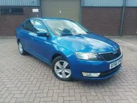 Used Skoda Rapid SE 90 HP (66 kW) 2016 Blue Hatchback
