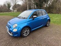 Used Fiat 500 S 69 HP (50 kW) 2016 Blue Hatchback